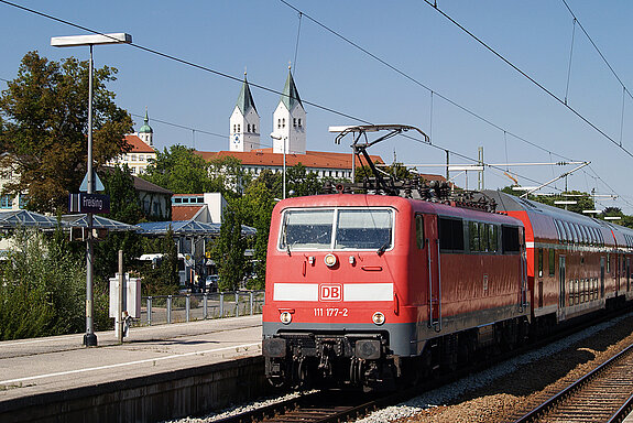 Freising liegt an der an der Bahnlinie München-Regensburg. (Foto: MASELL)