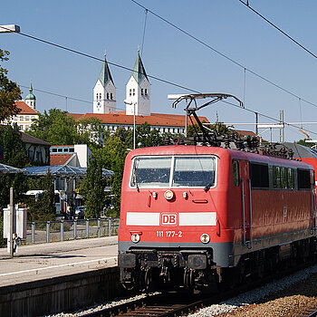 Freising liegt an der an der Bahnlinie München-Regensburg. (Foto: MASELL)