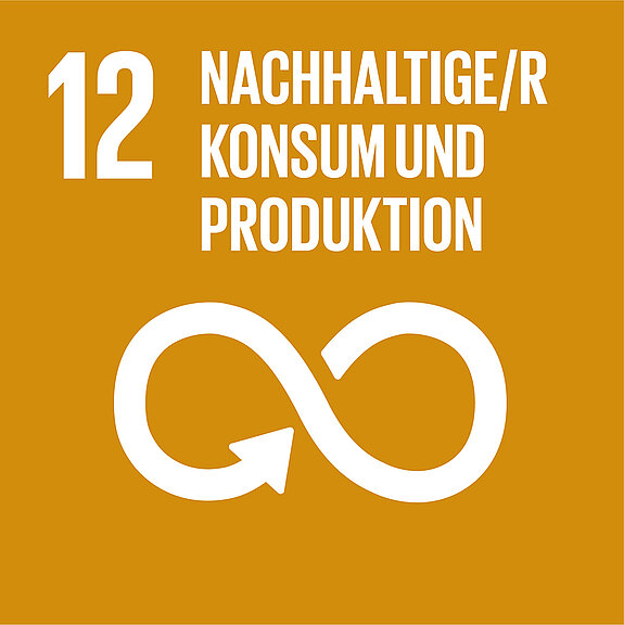 Ziel 12 von 17 nachhaltigen Entwicklungszielen der UN: nachhaltige Konsum- und Produktionsmuster sicherstellen