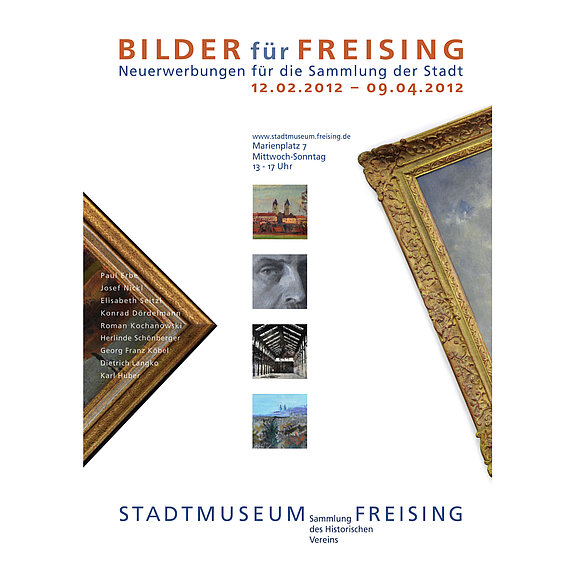 Plakat zur Ausstellung Neuerwerbungen 2012