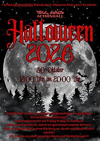 Halloween-Flyer Freaky-Friday Tollhaus 2026