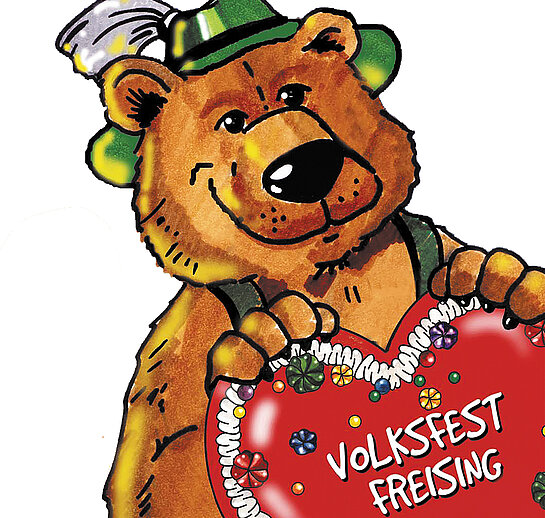 Volksfest Freising: der Volksfestbär