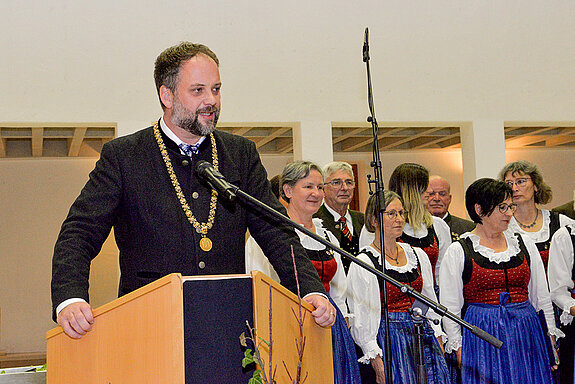 OB Tobias Eschenbacher freut sich auf das Jubiläumsjahr 2024, das Stadt, Erzdiözese und Freistatt, der die Bayerische Landesausstellung nach Freising bringt, im Schulterschluss veranstalten. 