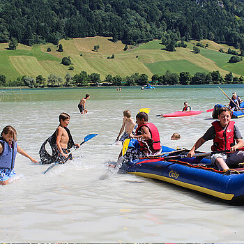 Schlauchbootfahrt