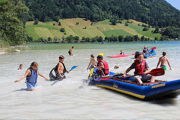 Schlauchbootfahrt