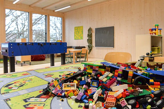 Blick in die Räume des Erweiterungsbaus der Grundschule St. Lantbert. (Foto: Stadt Freising)