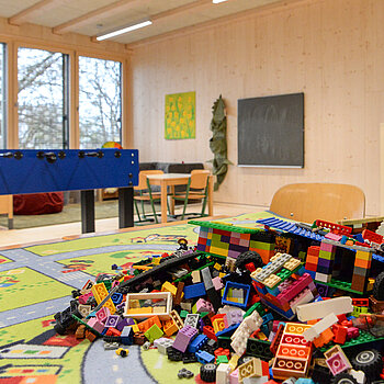 Blick in die Räume des Erweiterungsbaus der Grundschule St. Lantbert. (Foto: Stadt Freising)