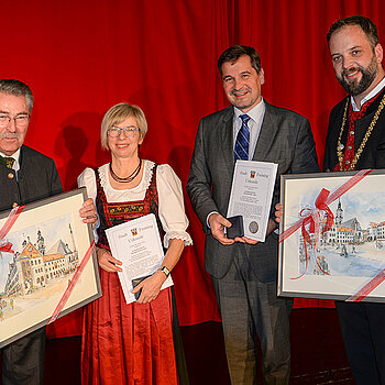 Bilder Festakt 10-Jahresfeier der Partnerschaften mit Innichen und Waidhofen. (Foto: Stadt Freising)