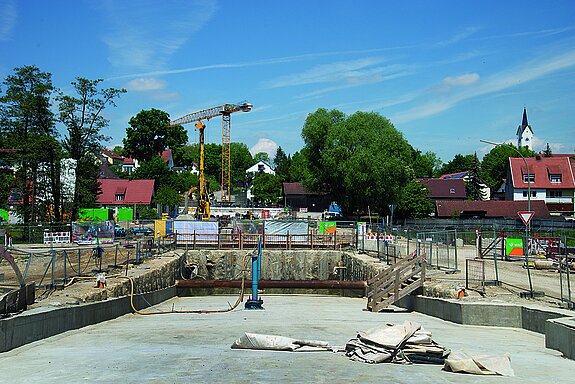 Westtangente Freising: Blick auf ein "Dock" mit Deckel.