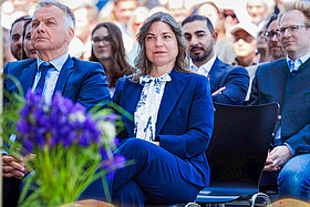 Oberbürgermeisterin Monika Schwind bei der Eröffnung des "ZIP". (Foto: Tina Heun-Rattei)