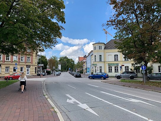 Blick auf die Bahnhofstraße