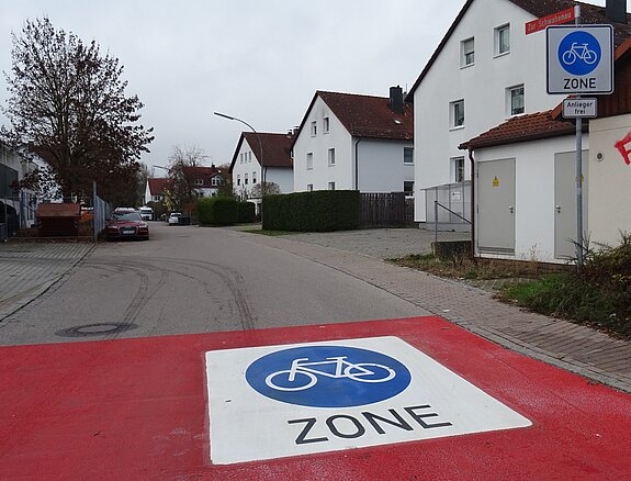 Zur Schwabenau, Fahrradzone