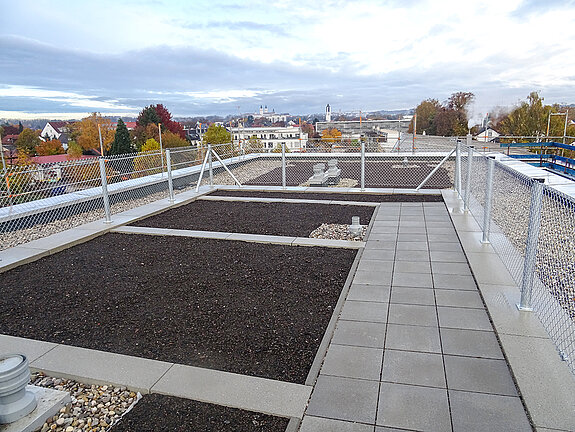 Auf den Dachflächen der Mehrgenartionenwohnungen wird "urban gardening" ermöglicht". (Foto: Stadt Freising) 