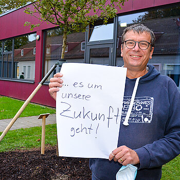 Fritz Andresen, Stadtjugendpflege Freising sagt: "Ich bin dabei, weil es um unsere Zukunft geht!"