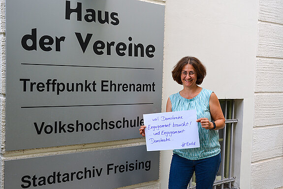 Johanna Sticksel, Leiterin des Treffpunkt Ehrenamt "Ich bin dabei, weil Demokratie Engagement braucht - und Engagement Demokratie."