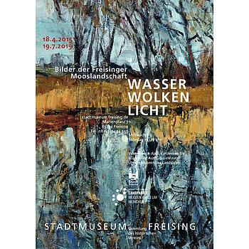 Plakat zur Ausstellung Wasser-Wolken-Licht 2015