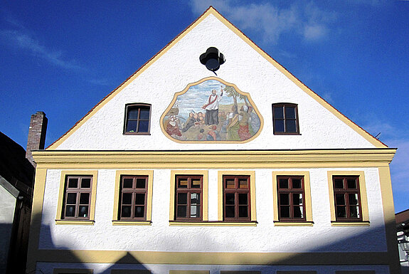 Fassade mit Bemalung in der Fischergasse