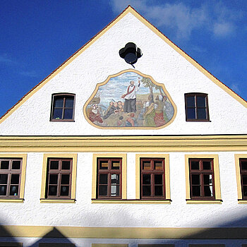 Fassade mit Bemalung in der Fischergasse