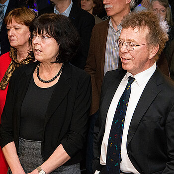 Singen mit bei "Like A Rolling Stone": Beate und Martin Keeser.