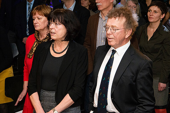 Singen mit bei "Like A Rolling Stone": Beate und Martin Keeser.