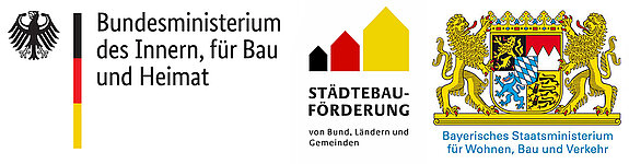Die Sanierungsberatung wird im Städtebauförderungsprogramm „Lebendige Zentren“ mit Mitteln des Bundes und des Freistaats Bayern gefördert.