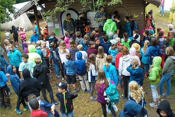 Morgenbesprechung am Sebaldhaus