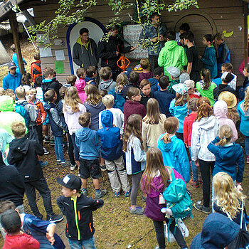 Morgenbesprechung am Sebaldhaus