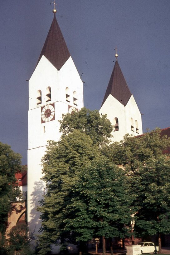 Die Domtürme von Nordwesten, um 1965, nach der Neugestaltung.