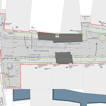 Umbauplan Obere Altstadt Bereich Karlwirt-Kreuzung