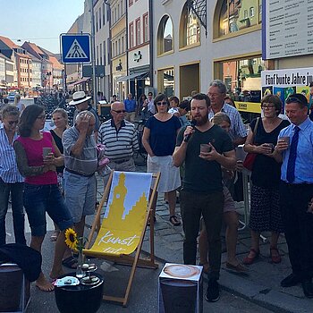 Ein Mehrwegbecher-Pfandsystem für Freising – Auftaktveranstaltung in der Unteren Hauptstraße.