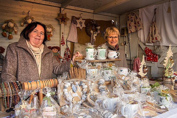 Korbiniansmarkt rund um den Roider-Jackl- Brunnen - Stand Obervellach. (Foto: Stadt Freising)