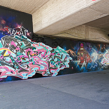Graffitifl&auml;che "Park-Wall" Parkstra&szlig;e Nr.22