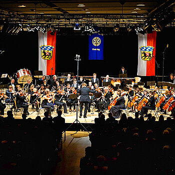 Die Luitpoldhalle als Konzertsaal - hier eine Aufführung des Freisinger Symphonieorchesters.