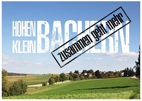 Postkarte Ortsentwicklung Hohenbachern Kleinbachern Ansicht Hohenbachern