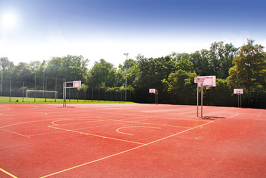 Basketballplatz im Sportpark Savoyer Au.