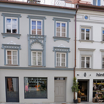 Fassade Untere Hauptstraße 44. (Foto: Stadt Freising)