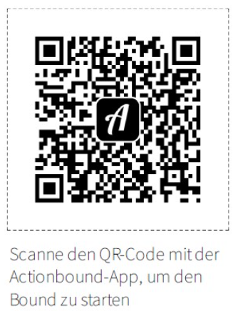 QR-Code zum Downloaden der App Action Bound