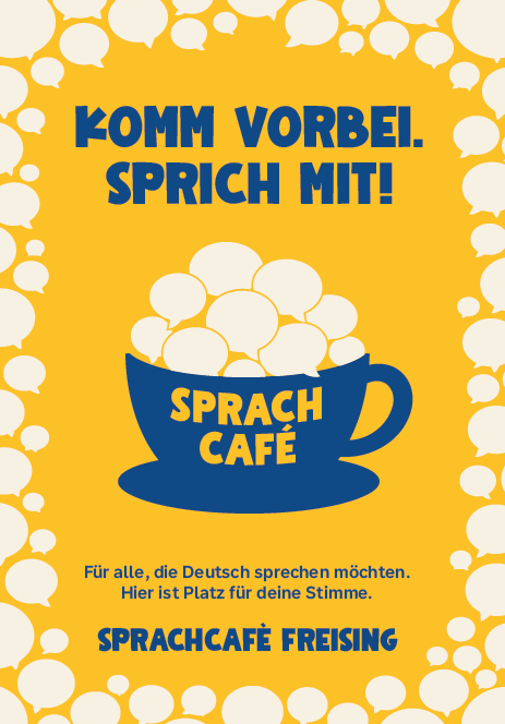 Auf dem Bild ist der Flyer vom Sprachcaf&eacute; zu sehen.